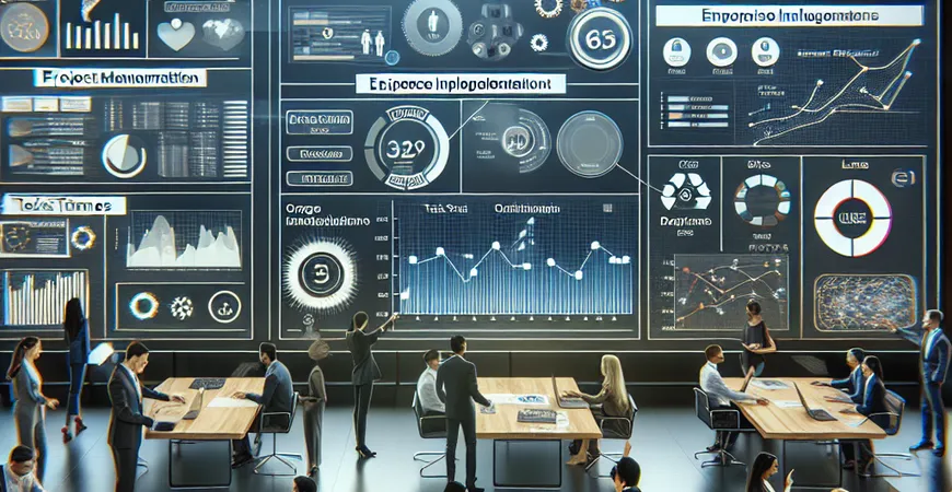 项目实施大屏幕的创新应用，助力团队实时协作