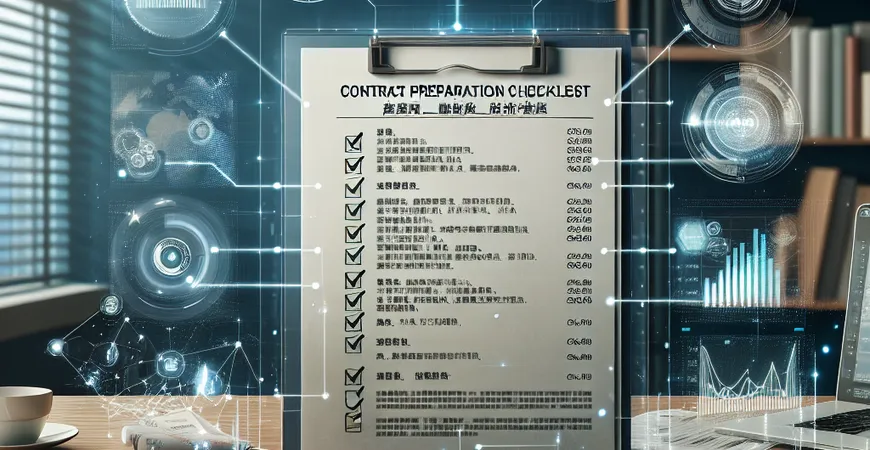 合同签订材料准备清单，确保签约无遗漏