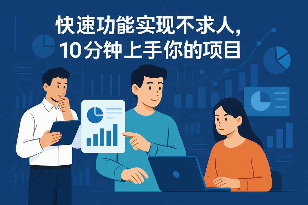 快速功能实现不求人，10分钟上手你的项目