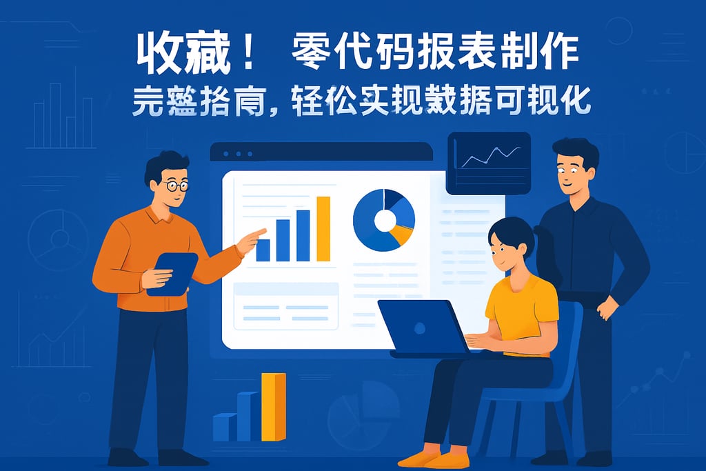 收藏！零代码报表制作完整指南，轻松实现数据可视化