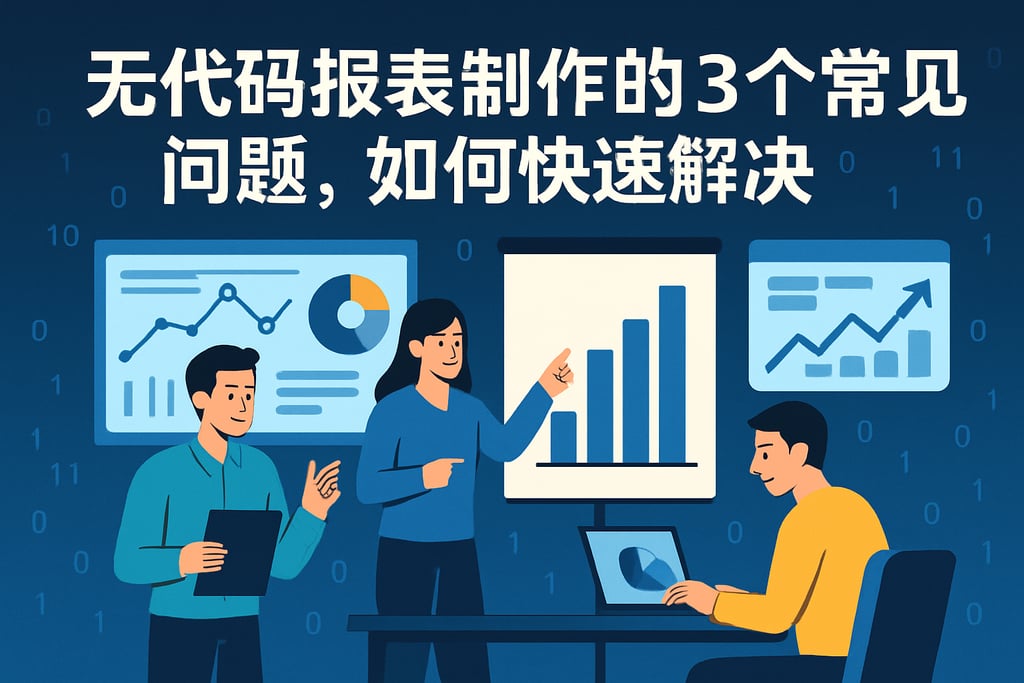 无代码报表制作的3个常见问题，如何快速解决