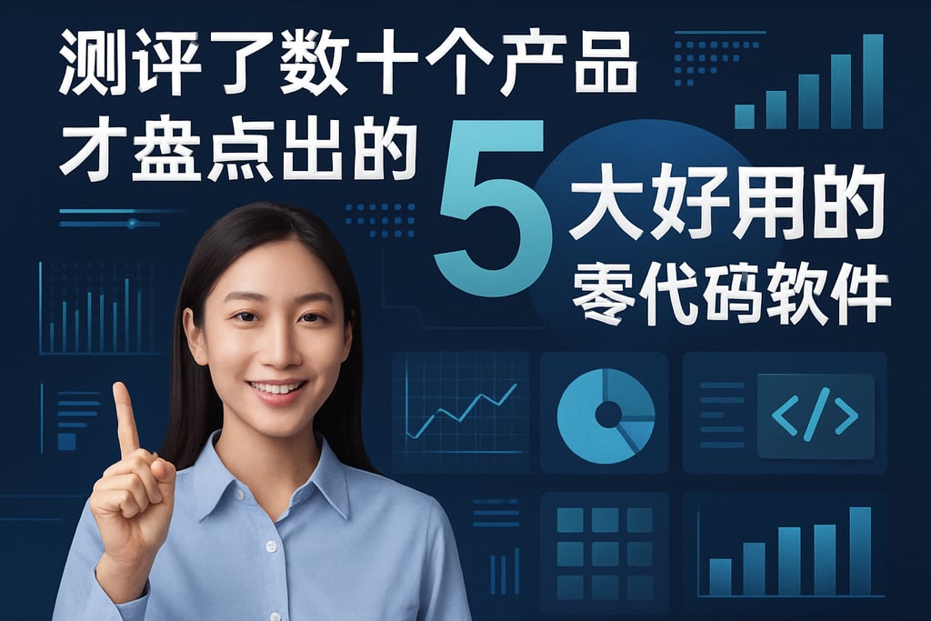 测评了数十个产品才盘点出的5大好用的零代码软件！