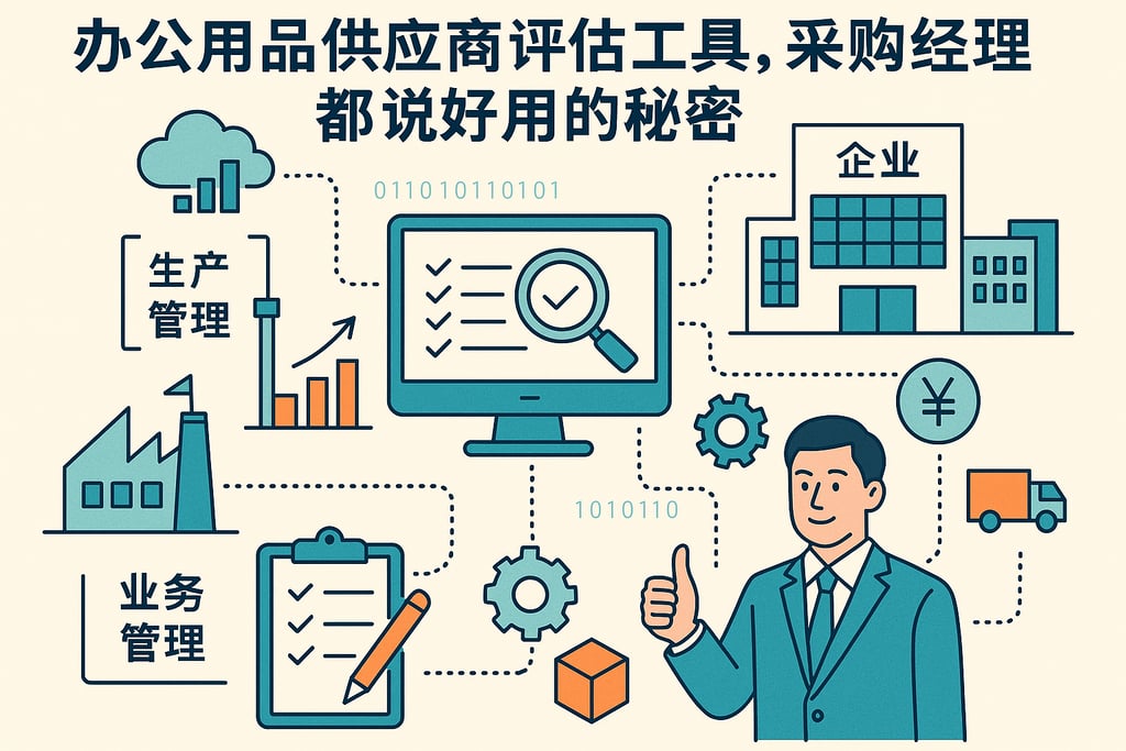 办公用品供应商评估工具，采购经理都说好用的秘密