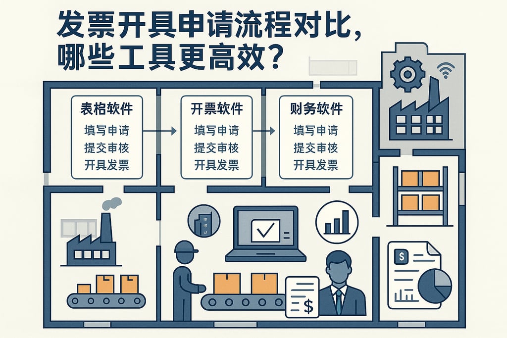 发票开具申请流程对比，哪些工具更高效？
