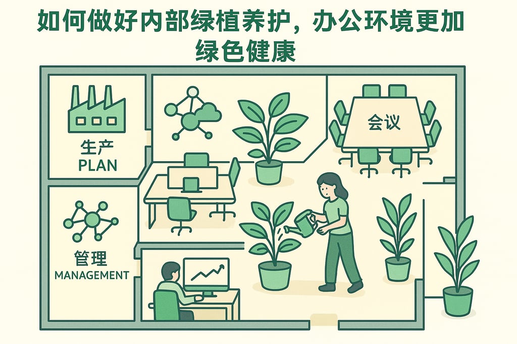 如何做好内部绿植养护，办公环境更加绿色健康