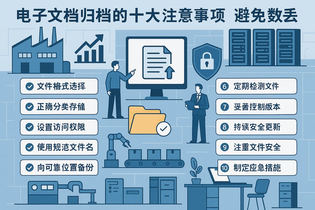 电子文档归档的十大注意事项，避免数据丢失