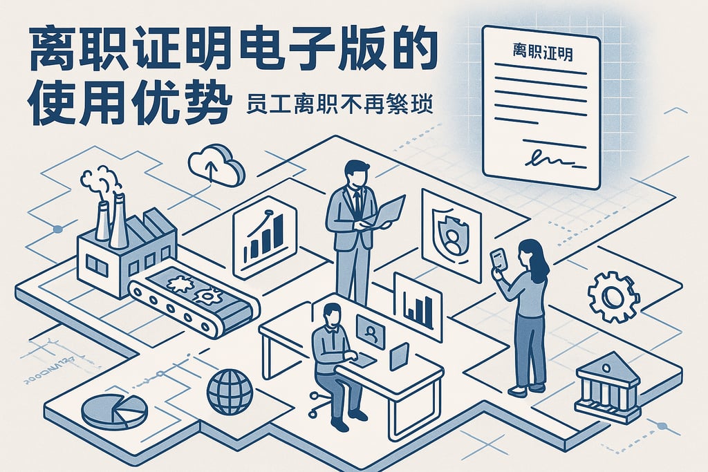 离职证明电子版的使用优势，员工离职不再繁琐