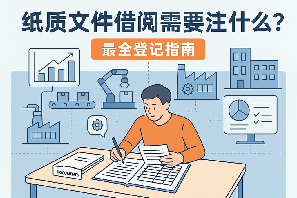纸质文件借阅需要注意什么？最全登记指南
