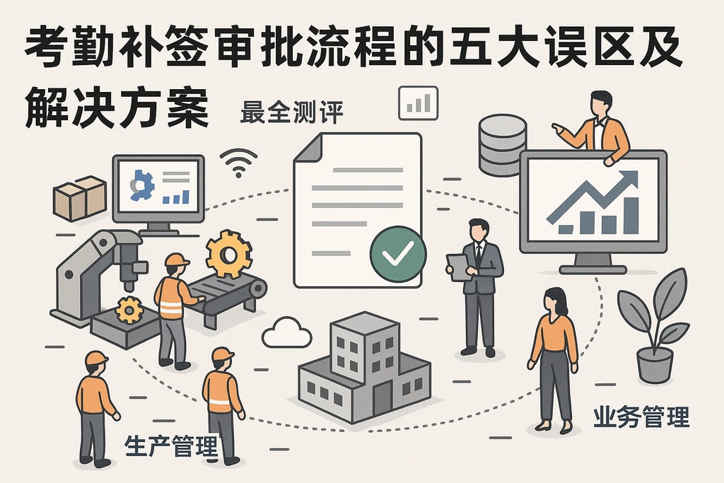 考勤补签审批流程的五大误区及解决方案，最全测评