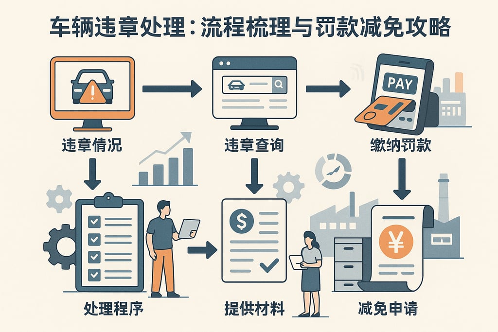 车辆违章处理：流程梳理与罚款减免攻略