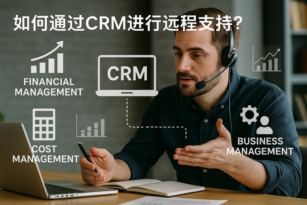 如何通过CRM进行远程支持？