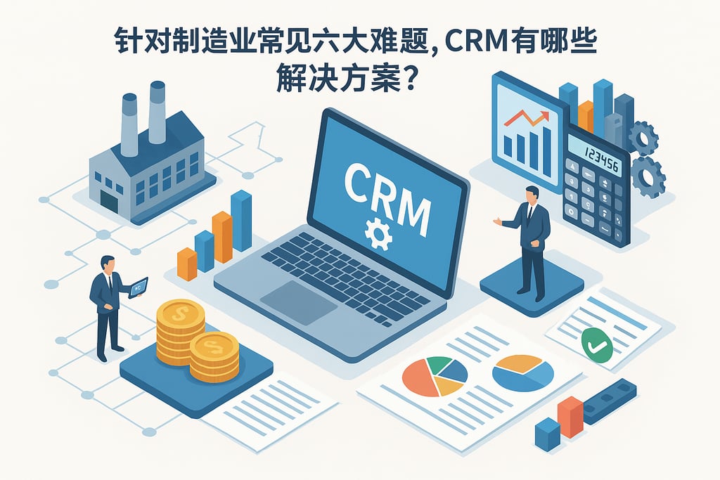 针对制造业常见六大难题，CRM有哪些解决方案？