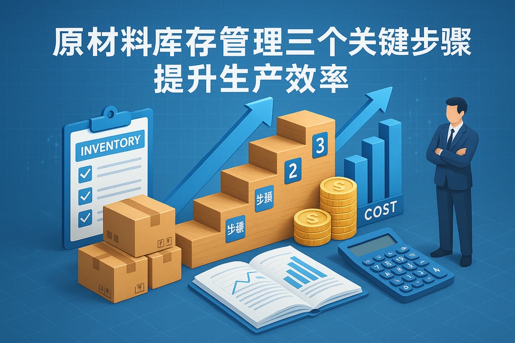 原材料库存管理的三个关键步骤，提升生产效率