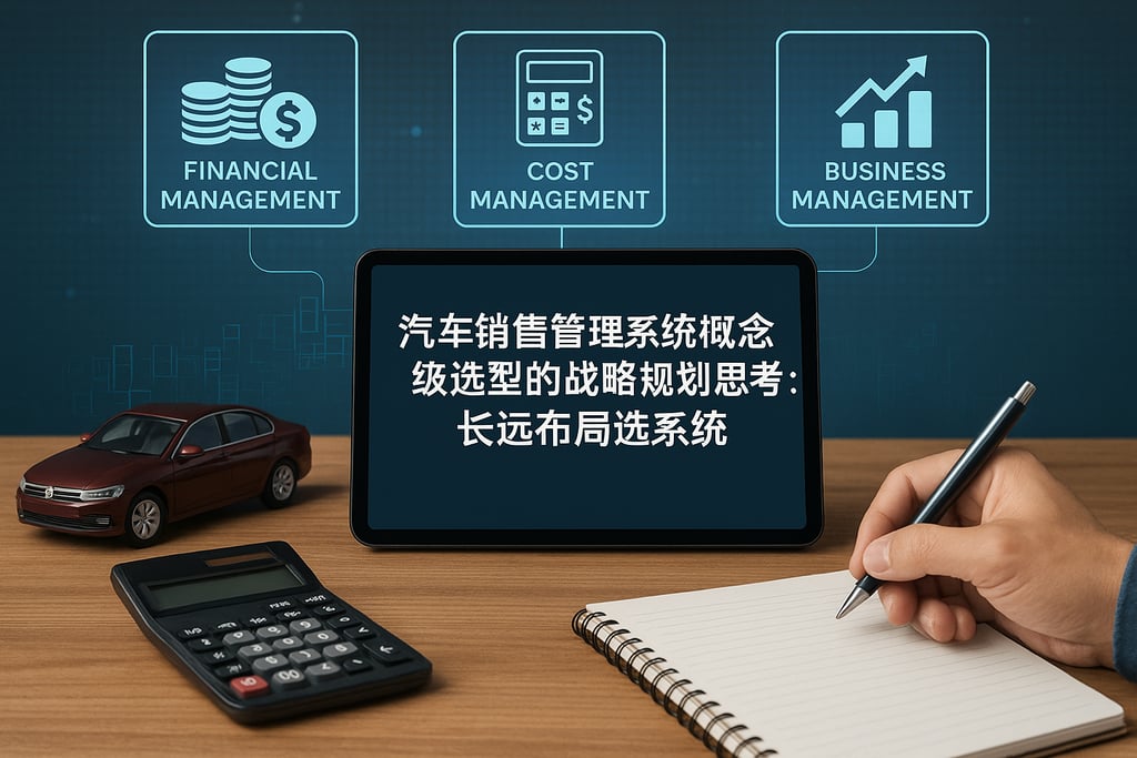 汽车销售管理系统概念与选型的战略规划思考：长远布局选系统