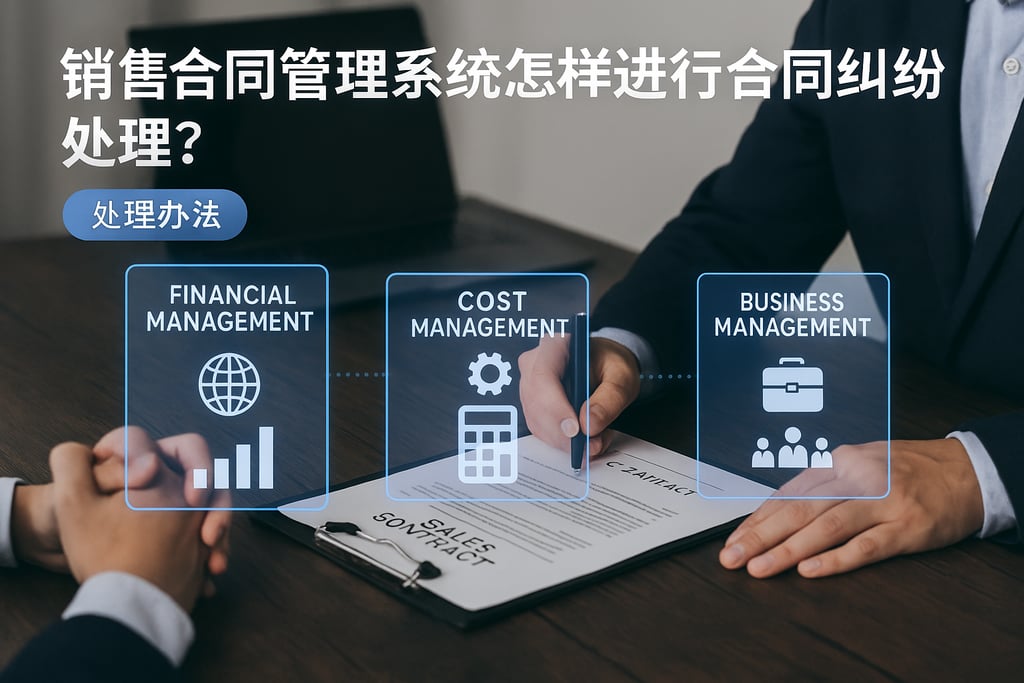 销售合同管理系统怎样进行合同纠纷处理？处理办法