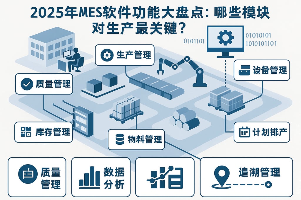2025年MES软件功能大盘点：哪些模块对生产最关键？