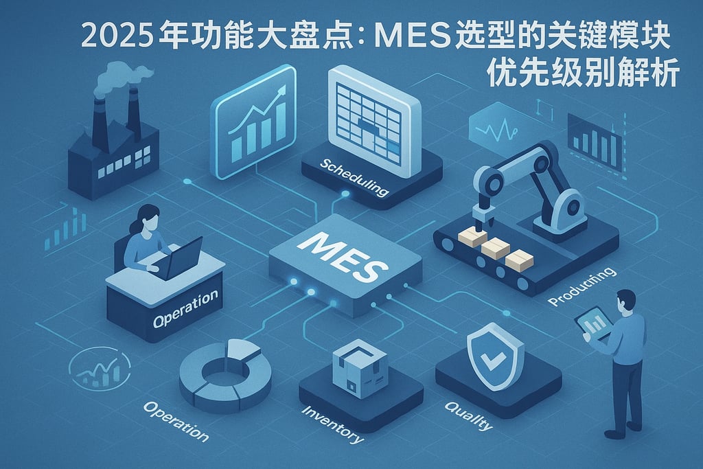 2025年功能大盘点：MES选型的关键模块优先级解析