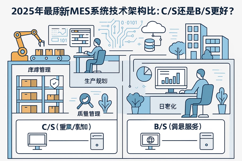 2025年最新MES系统技术架构比较：C/S还是B/S更好？
