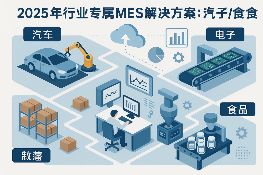 2025年行业专属MES解决方案：汽车/电子/食品等行业对比