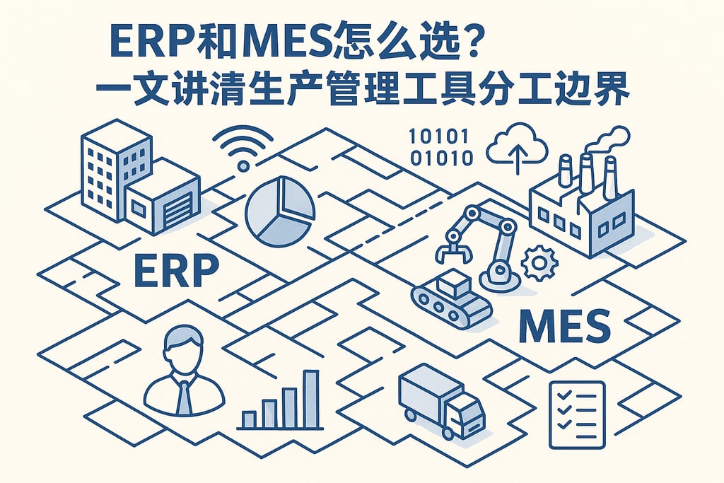 ERP和MES怎么选？一文讲清生产管理工具分工边界