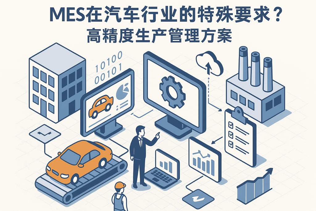 MES在汽车行业的特殊要求？高精度生产管理方案