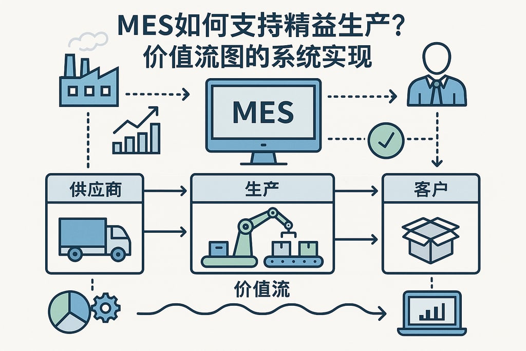 MES如何支持精益生产？价值流图的系统实现