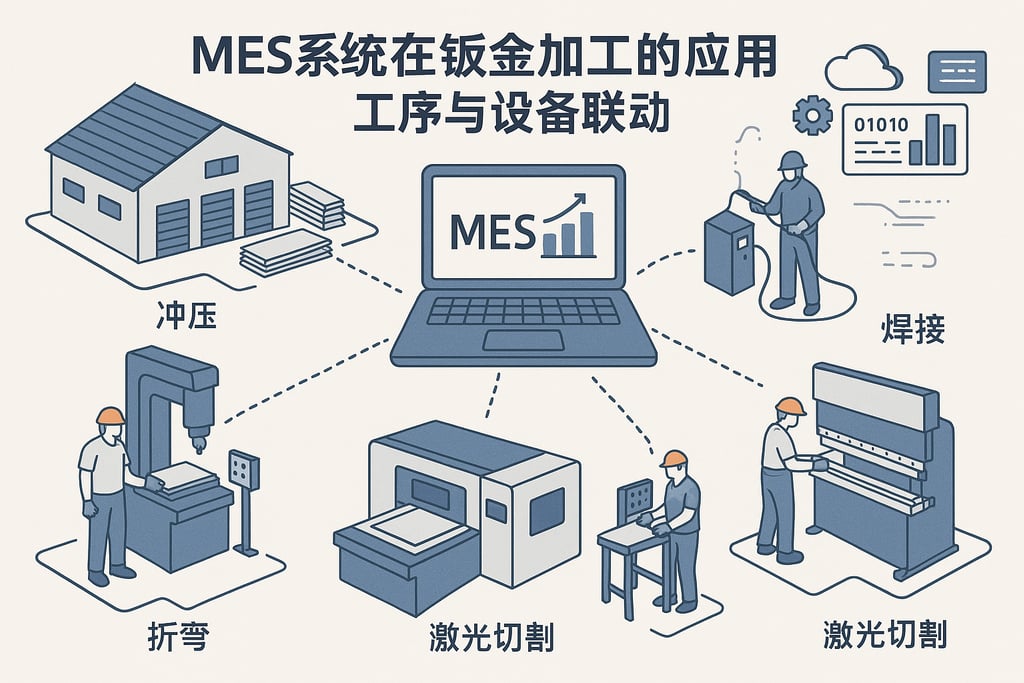 MES系统在钣金加工的应用？工序与设备联动