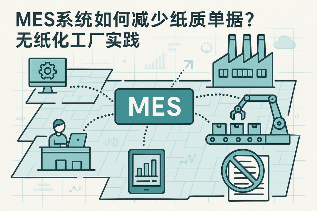 MES系统如何减少纸质单据？无纸化工厂实践