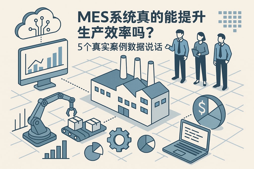 MES系统真的能提升生产效率吗？5个真实案例数据说话