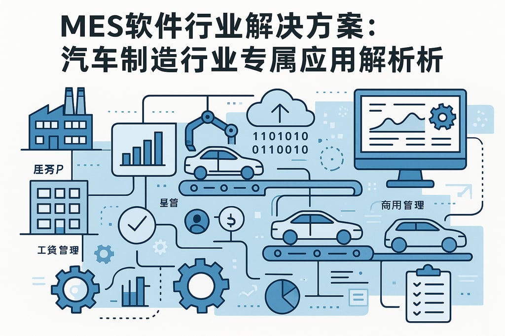 MES软件行业解决方案：汽车制造行业专属应用解析