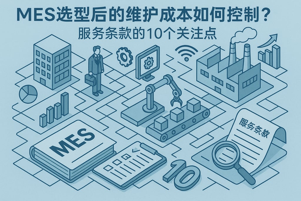 MES选型后的维护成本如何控制？服务条款的10个关注点