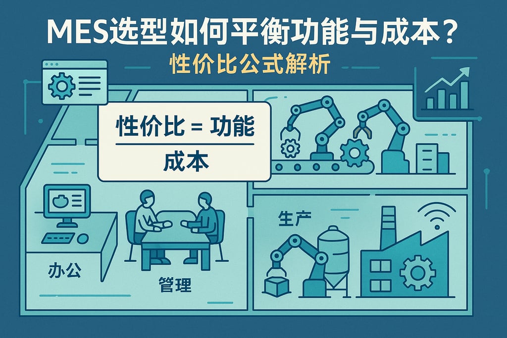 MES选型如何平衡功能与成本？性价比公式解析