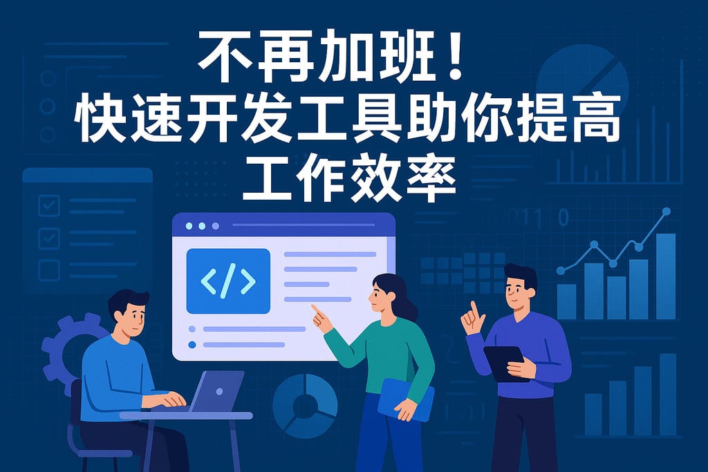 不再加班！快速开发工具助你提高工作效率