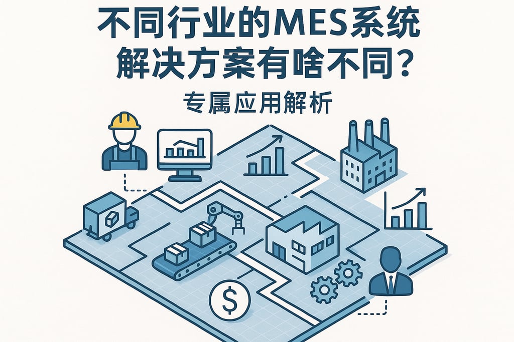 不同行业的MES系统解决方案有啥不同？专属应用解析