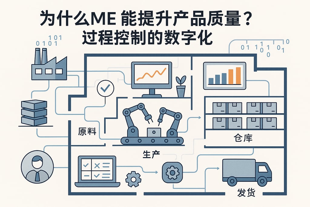 为什么MES能提升产品质量？过程控制的数字化