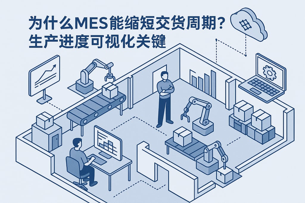 为什么MES能缩短交货周期？生产进度可视化关键
