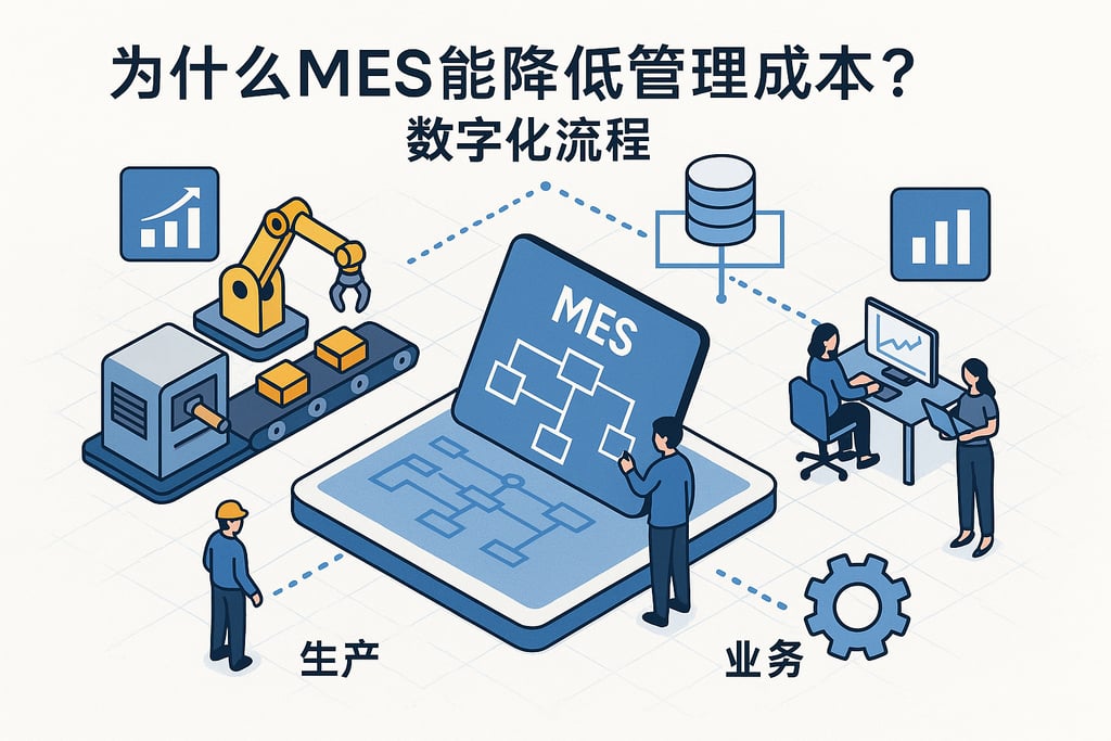为什么MES能降低管理成本？数字化流程