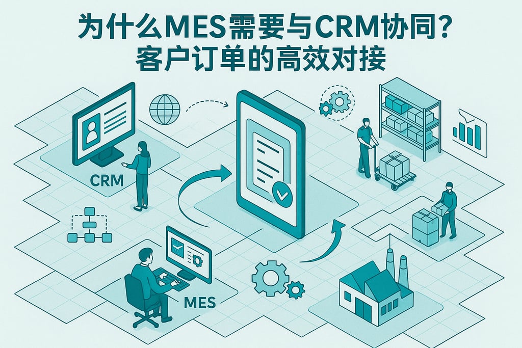 为什么MES需要与CRM协同？客户订单的高效对接