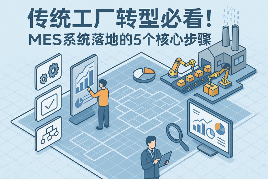 传统工厂转型必看！MES系统落地的5个核心步骤