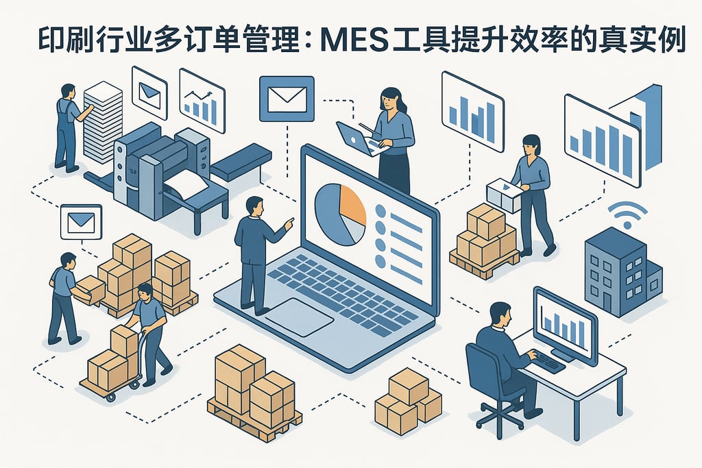 印刷行业多订单管理：MES工具提升效率的真实案例