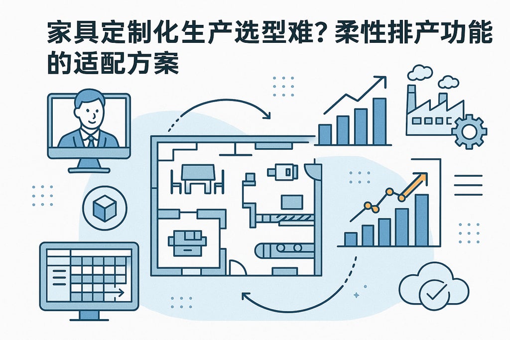 家具定制化生产选型难？柔性排产功能的适配方案