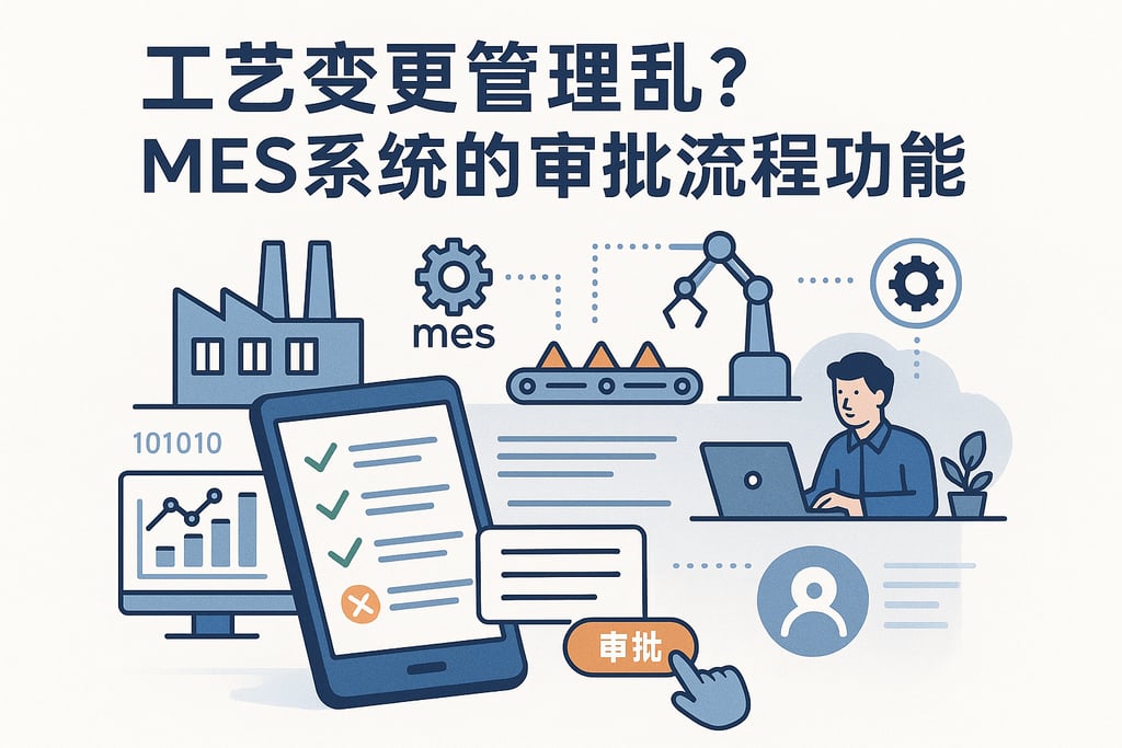 工艺变更管理乱？MES系统的审批流程功能