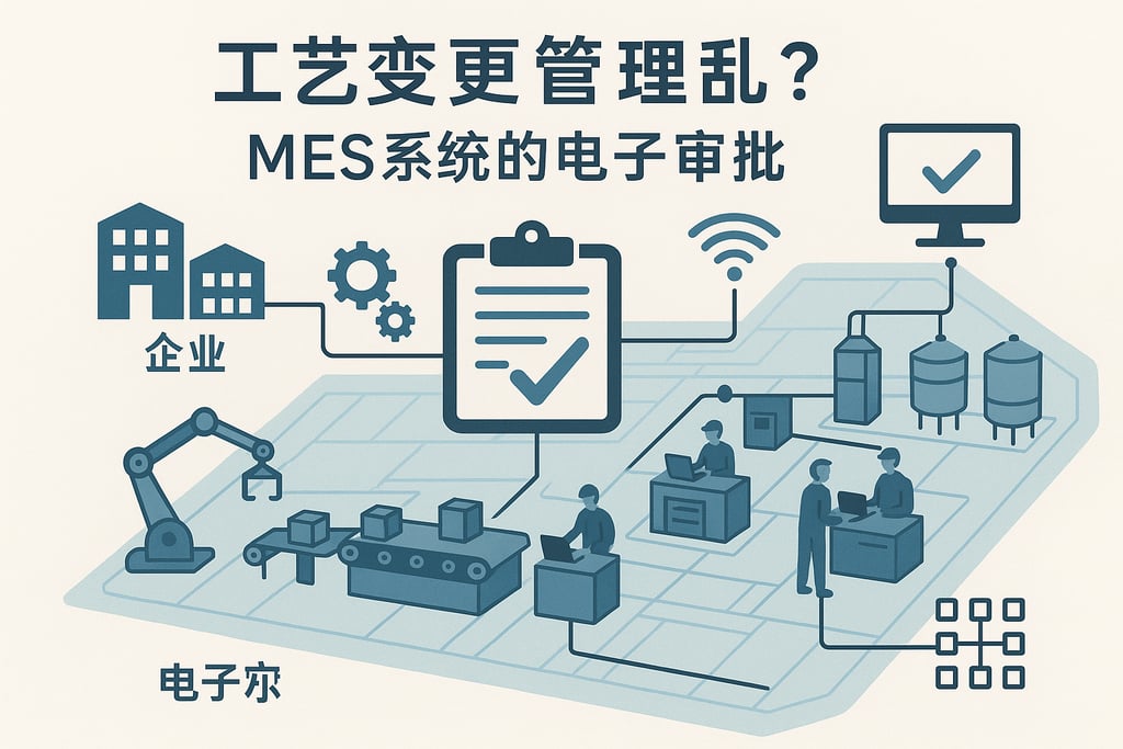 工艺变更管理乱？MES系统的电子审批