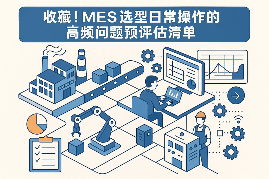 收藏！MES选型日常操作的高频问题预评估清单