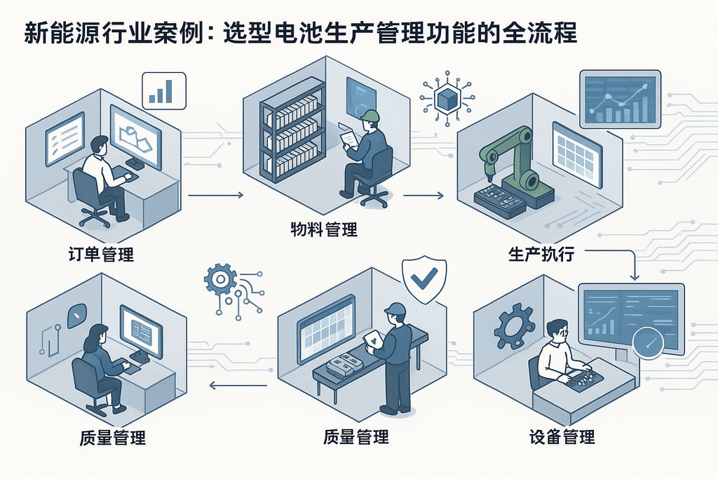 新能源行业案例：选型电池生产管理功能的全流程
