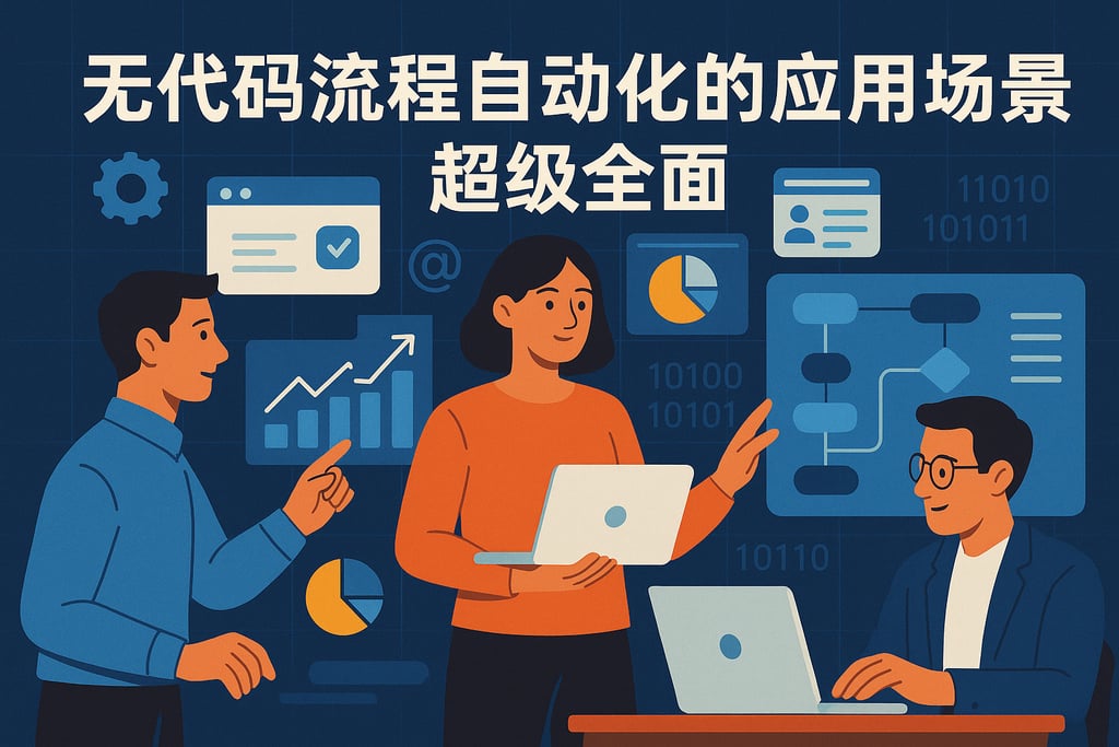 无代码流程自动化的应用场景，超级全面