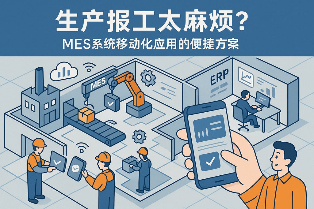 生产报工太麻烦？MES系统移动化应用的便捷方案