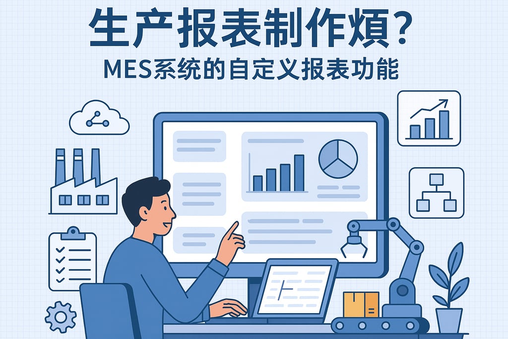 生产报表制作烦？MES系统的自定义报表功能
