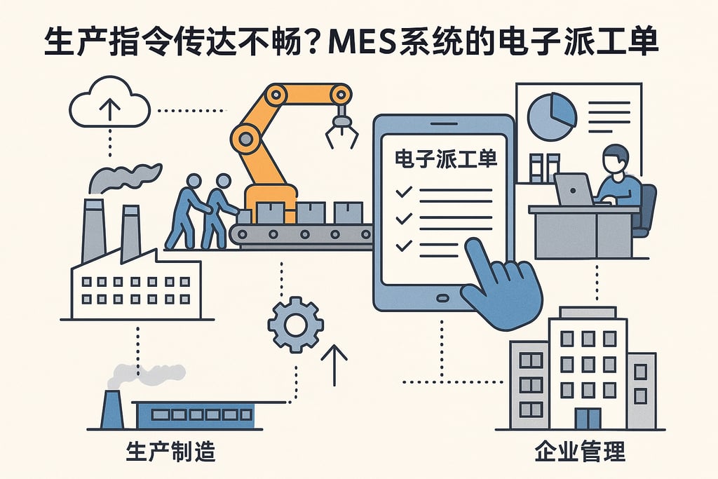 生产指令传达不畅？MES系统的电子派工单