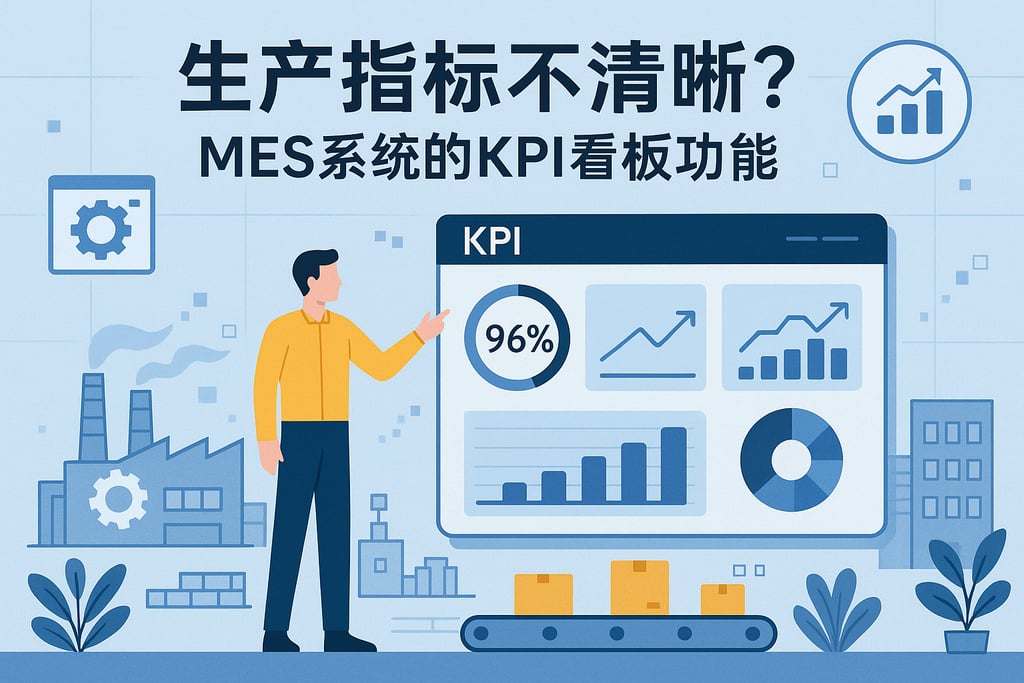 生产指标不清晰？MES系统的KPI看板功能